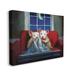 Trinx House Mice Snuggling Under Blanket Watching TV by Lucia Heffernan - Graphic Art Canvas in Red | 20 H x 16 W x 1.5 D in | Wayfair