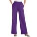 Plus Size Women's 7-Day Knit Wide-Leg Pant by Woman Within in Radiant Purple (Size 3X)
