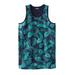 Men's Big & Tall Shrink-Less™ Lightweight Tank by KingSize in Tidal Green Leaf (Size 4XL) Shirt