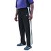 Men's Big & Tall Performance Mesh Side Panel Sweatpants by KingSize in Black (Size 5XL)