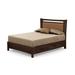 Copeland Furniture Monterey Solid Wood Bed Wood and /Upholstered/Polyester/Genuine Leather in Brown | 52 H x 64.25 W x 84 D in | Wayfair