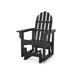 Trex Outdoor Cape Cod Adirondack Glider Chair Plastic/Resin in Black | 41.75 H x 28.25 W x 28.5 D in | Wayfair TXADSGLCB