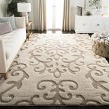 White 96 x 1.2 in Area Rug - Astoria Grand Blaris Damask Cream/Beige Area Rug, Synthetic | 96 W x 1.2 D in | Wayfair ASTG4655 33256685