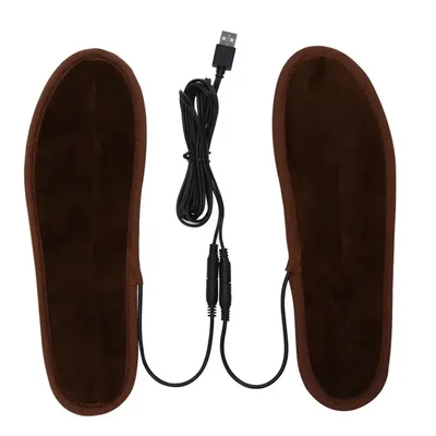Hiver Semelles Chauffantes Électriques De Chauffage USB Chauffe-pieds Thermique Chaussures