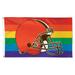 WinCraft Cleveland Browns 3' x 5' Pride 1-Sided Deluxe Flag