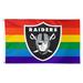 WinCraft Las Vegas Raiders 3' x 5' Pride 1-Sided Deluxe Flag