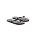 Plus Size Women's Flip Flops by Swimsuits For All in Black White Jungle (Size 11 M)