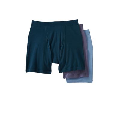 Men's Big & Tall Cotton Cycle Briefs 3-Pack by KingSize in Assorted Colors (Size 5XL) Underwear