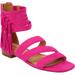 Wide Width Women's The Eleni Sandal by Comfortview in Vivid Pink (Size 8 1/2 W)