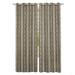 Wide Width Python Grommet Window Curtain Panel by Achim Home Décor in Brown Gold (Size 52" W 84" L)