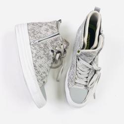 Converse Shoes | Converse Zip Up And Tie Shoes | Color: Gray/White | Size: 7.5