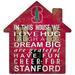 Stanford Cardinal 12'' Team House Sign