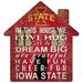 Iowa State Cyclones 12'' Team House Sign