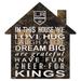 Los Angeles Kings 12'' Team House Sign