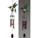 Arlmont & Co. Hummingbird Solar Chime 38In Glass/Metal | 38 H x 11.22 W x 4.33 D in | Wayfair F032156E892C41FD92FCED37E6944297