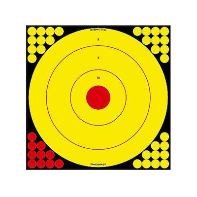 Birchwood Casey Long Range 17.75" Bullseye Target Pack of 5 with 200 Pasters