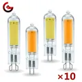 Ampoule LED G4 G9 en verre 10 pièces/lot 3W 6W 220V lampe de remplacement halogène 40W 60W pour