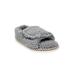 Women's Berber Adjustable Fullfoot Open Toe Slipper by GaaHuu in Grey (Size MEDIUM 7-8)