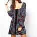 Free People Dresses | Free People Velvet Oh So Easy Babydoll Dress | Color: Black/Blue | Size: Xs
