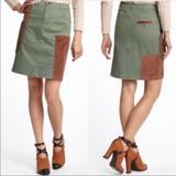 Anthropologie Skirts | Anthropologie | Meadow Rue Olive Patchwork Skirt | Color: Brown/Green | Size: 8