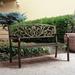 Astoria Grand Jean Iron Garden Outdoor Bench Metal in Brown | 34 H x 50 W x 25 D in | Wayfair 317A48ED47F147C380218A6789516501