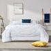 Ebern Designs Trinway Microfiber Reversible Comforter Polyester/Polyfill/Microfiber in White | Full/Queen Comforter | Wayfair