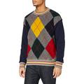 United Colors of Benetton (Z6ERJ Men's Maglia G/c M/l Hoodie, Blu 016, X-Large