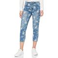 Joe Browns Women's Rose Print Capri Jeans Casual Pants, A-Blue, 12