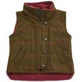 Lambland Childrens Tweed Sleeveless Coat Jacket for Boys Size XLarge Green