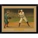 East Urban Home 'Chief Myers at Bat Baseball Card 1911' Framed Graphic Art Print Paper in Green | 12 H x 16 W x 1 D in | Wayfair EASN6771 39516147