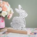 The Holiday Aisle® Silver Easter Bunny Tabletop Decoration - Home Decor - 1 Piece Metal | Wayfair 808596D9891D4D3AAA6DFB6120E54D0A