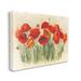 Winston Porter Poppy Florals Meadow Grass by Carol Rowan - Graphic Art Print on Canvas in White | 36 H x 48 W x 1.5 D in | Wayfair