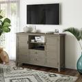 Lark Manor™ Northview Solid Wood TV Stand for TVs up to 60" Wood in Gray | 36 H in | Wayfair 1A0760A7C93349E386836DC4C2CD7248