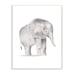 Indigo Safari Standing Baby Elephant Soft Grey Illustration Wood in Brown | 15 H x 10 W x 0.5 D in | Wayfair 2EBB627C17F144C29A2D9C606D53F081