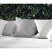 Langley Street® Dahmen Outdoor Square Pillow Cover & Insert Polyester/Polyfill blend in Gray | 16 H x 16 W x 4 D in | Wayfair