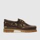 Timberland classic 3 eye boat shoes in brown