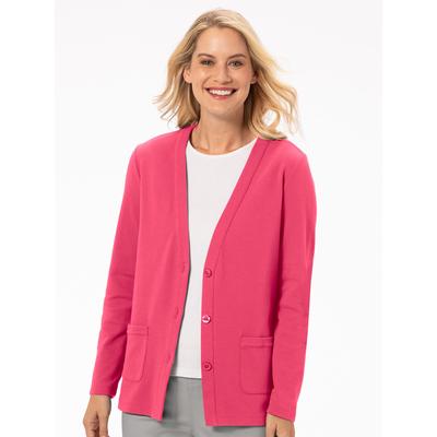 Appleseeds Women's Kate Everyday Knit Cardigan - Pink - M - Misses