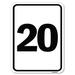 SignMission Sign w/ Number 2/22897 Aluminum in Gray | 8 H x 12 W x 1 D in | Wayfair A-1218-22902