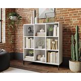 White 9-Cube Cubby Organizer Bookcase - Sauder 427659