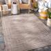 Muhlenberg 6'4" x 9' Traditional Cream/Tan/Brown/Dark Red Outdoor Area Rug - Hauteloom