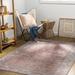 Dormont 5'3" x 7'3" Traditional Updated Traditional Farmhouse Black/Coral/Cream/Denim/Pink/Tan Washable Area Rug - Hauteloom