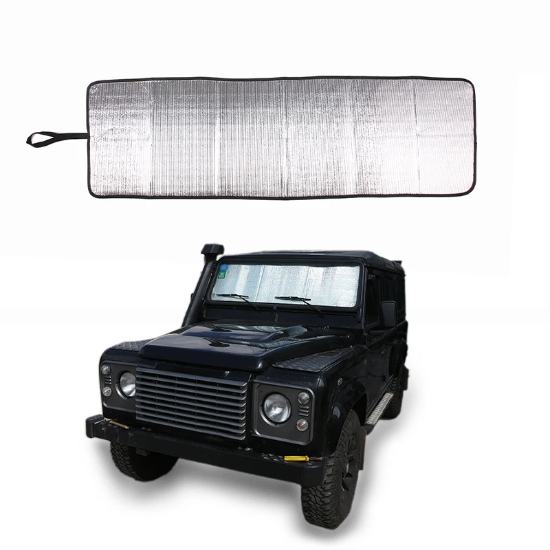 Pare-soleil pour pare-brise de voiture Land Rover Defender 90 110 2004 – 2022, couverture de pare-soleil, visières de fenêtre avant, accessoires de pare-soleil