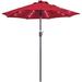 Latitude Run® Tiro 84" x 84" Hexagonal Lighted Market Umbrella, Polyester in Red | 84 H in | Wayfair C09E39F7257A407FA0ECA184D5A344F5