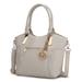 MKF Collection by Mia K. Women's Totebags Beige - Beige Embossed Logo Lucy Tote