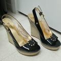 Michael Kors Shoes | Michael Kors Espadrilles Circle Logo On Front | Color: Black/Gold | Size: 8.5