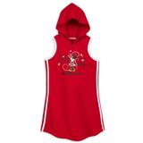 Disney Dresses | Disney Parks Hooded Sleeveless Minnie Mouse Dress | Color: Red | Size: 4/5 (Xs)