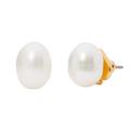 Kate Spade Jewelry | Kate Spade Candy Drops Freshwater Pearl Earrings | Color: Gold/White | Size: Os