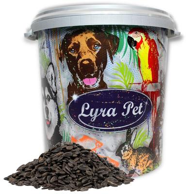 Lyra Pet - 10 kg ® Sonnenblumenkerne schwarz Neue Ernte in 30 l Tonne