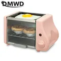 DMWD-Mini four électrique 2 en 1 cuisson Chamonix rôti œufs frits poêle à omelette machine à