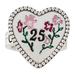 Gucci Jewelry | Gucci Enamel Heart Ring In Silver | Color: Pink/Silver | Size: 16